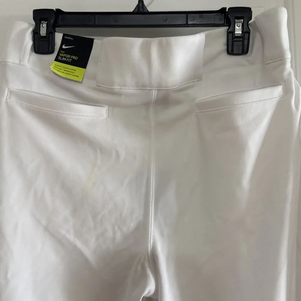 Nike BSBL‎ Vapor Pro Slim Fit High Cut Sz L White Pants